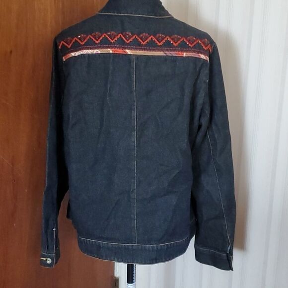 50% off SALE-KOOS OF Course denim zip up jacket size M - Picture 2 of 7